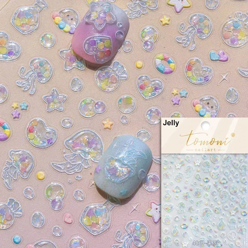 Ocean-Inspired Nail Art Sticker Set