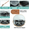 PU Leather Diaper Backpack with Changing Pad and Stroller Straps
