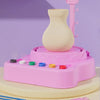 Electric Pottery Wheel with Detachable ABS Basin for Clay Crafting