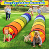 Colorful balance stepping stones for kids used in outdoor recreation and sensory play.