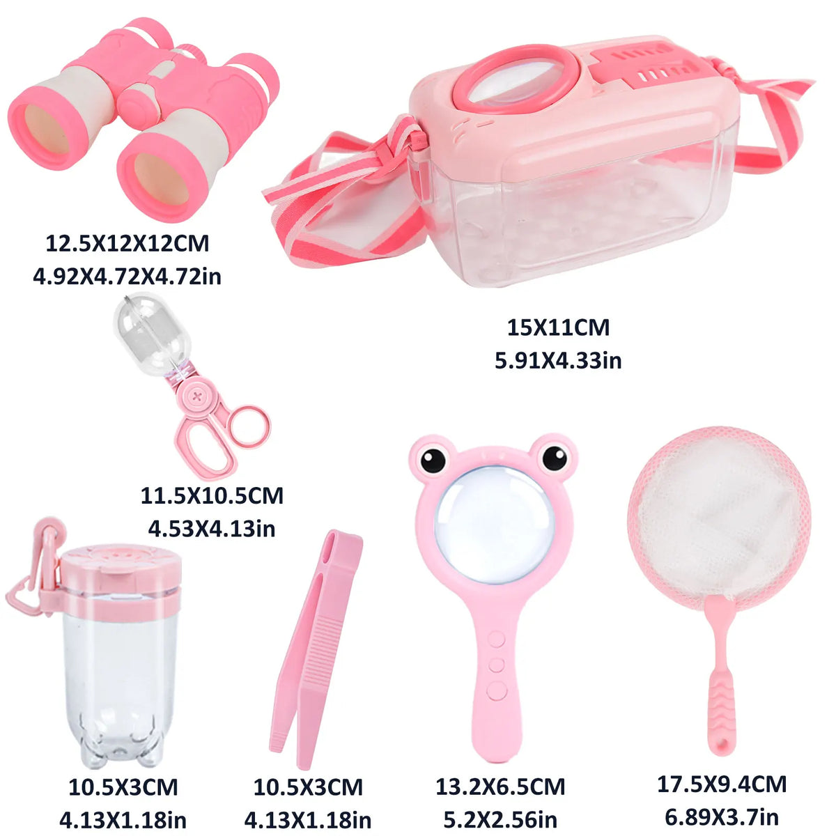 Kids Outdoor Insect Explorer Kit with Observation Jar & Net