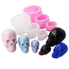 3D Skull Silicone Mold for Candle Making & Resin Crafts