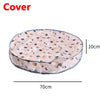 Cover of a motion-activated hide and seek cat toy with a rolling ball