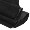 Rolled black cowhide leather with lychee texture