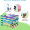 Soft Sensory Cloth Books for Babies with Teething Rings