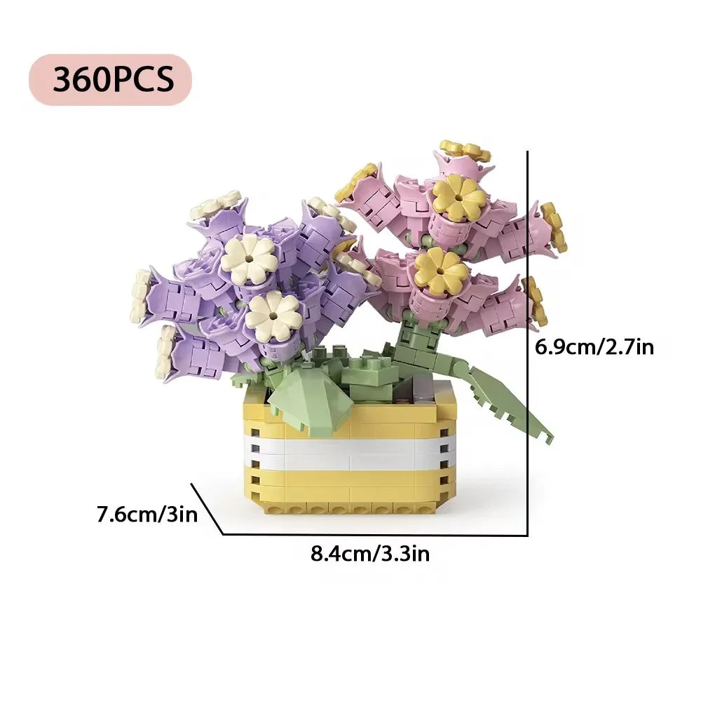 Everlasting Flower Bonsai Building Blocks Set