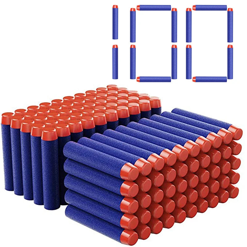 50-Pack Soft Foam Dart Refills for Toy Blasters (7.2cm)