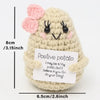 Handmade Crochet Pocket Hug Doll with Positive Vibe
