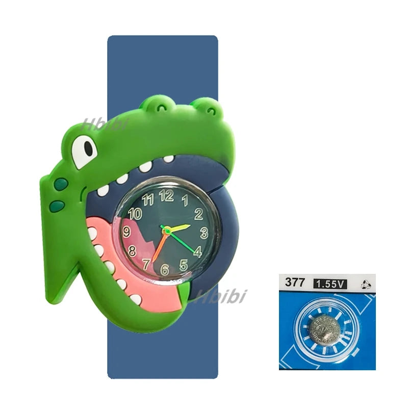 Kids' Cartoon Dinosaur Digital Watch with Silicone Band