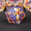 Resin Polyhedral Dice Set for Tabletop RPGs (7 Pieces)