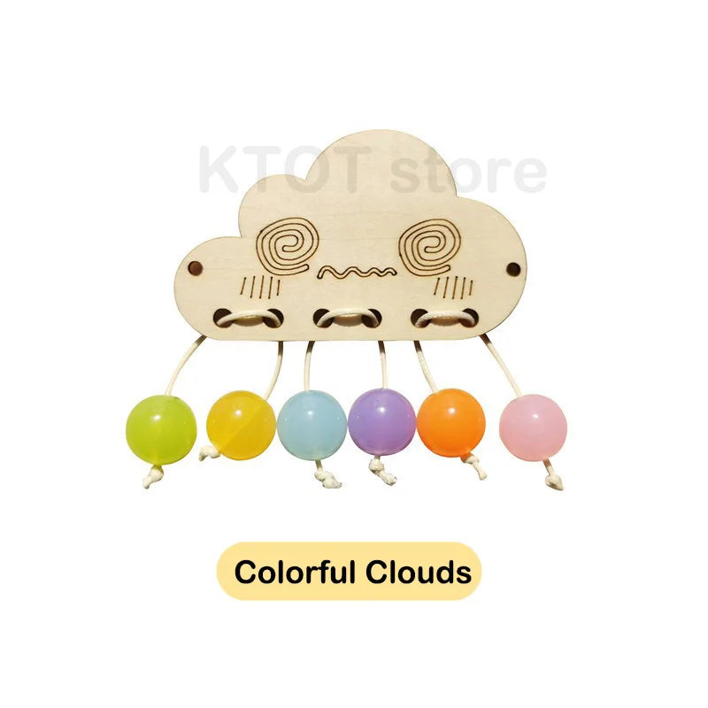 Montessori Wooden Busy Board for Toddlers