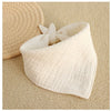 Soft Cotton Muslin Baby Bandana Bibs (4-Pack) for Feeding & Teething
