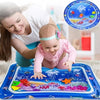 Inflatable Baby Water Play Mat with Floating Fish