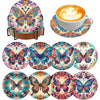 Ocean Series Diamond Art Coaster Kit with Stand – DIY Craft Set for Adults & Beginners