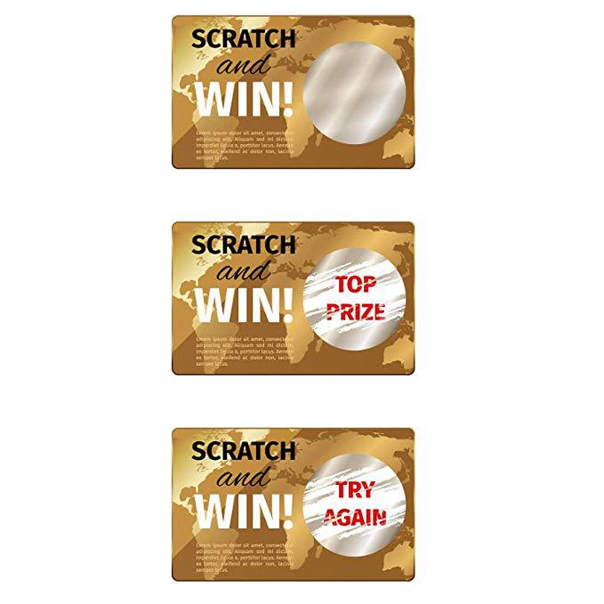 Scratch-Off Heart Stickers for Games, Gifts & DIY Crafts (300 Pack)