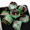 Resin Polyhedral Dice Set for Tabletop RPGs (7 Pieces)