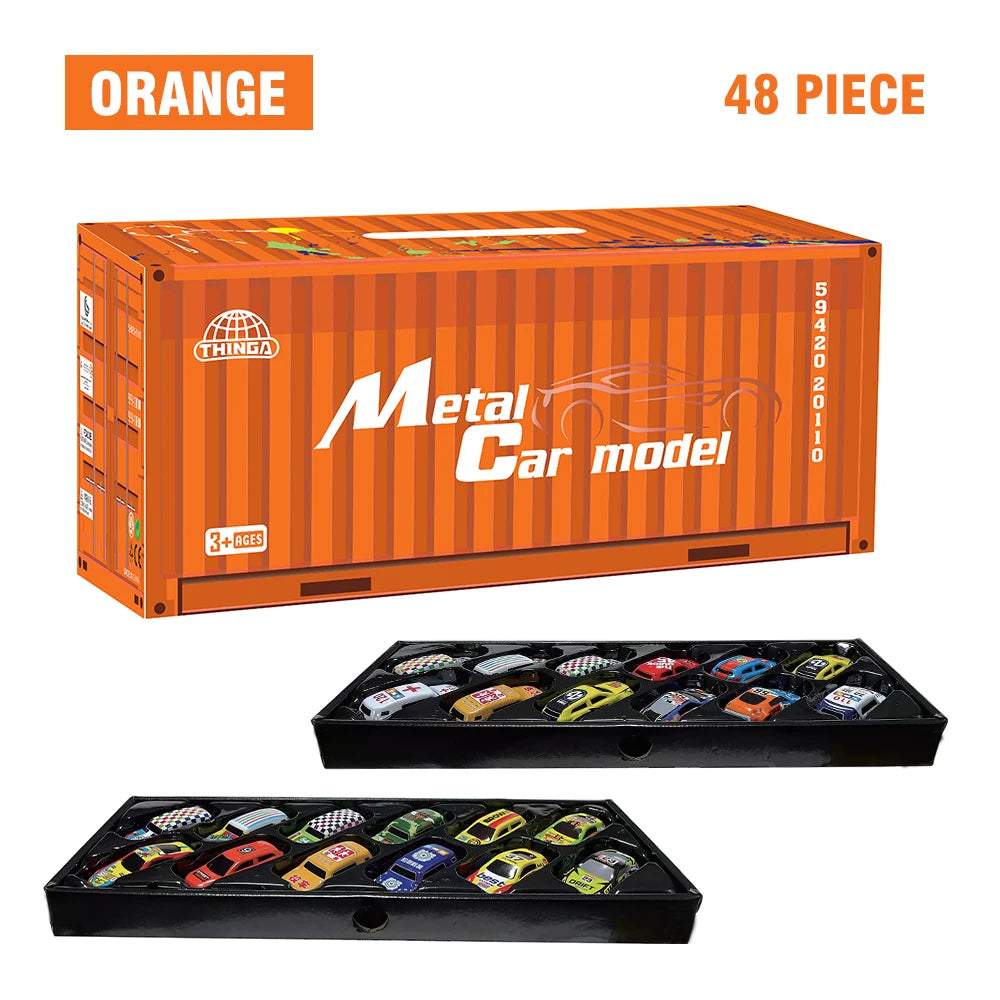 Mini Pull-Back Toy Car Set with Storage Case