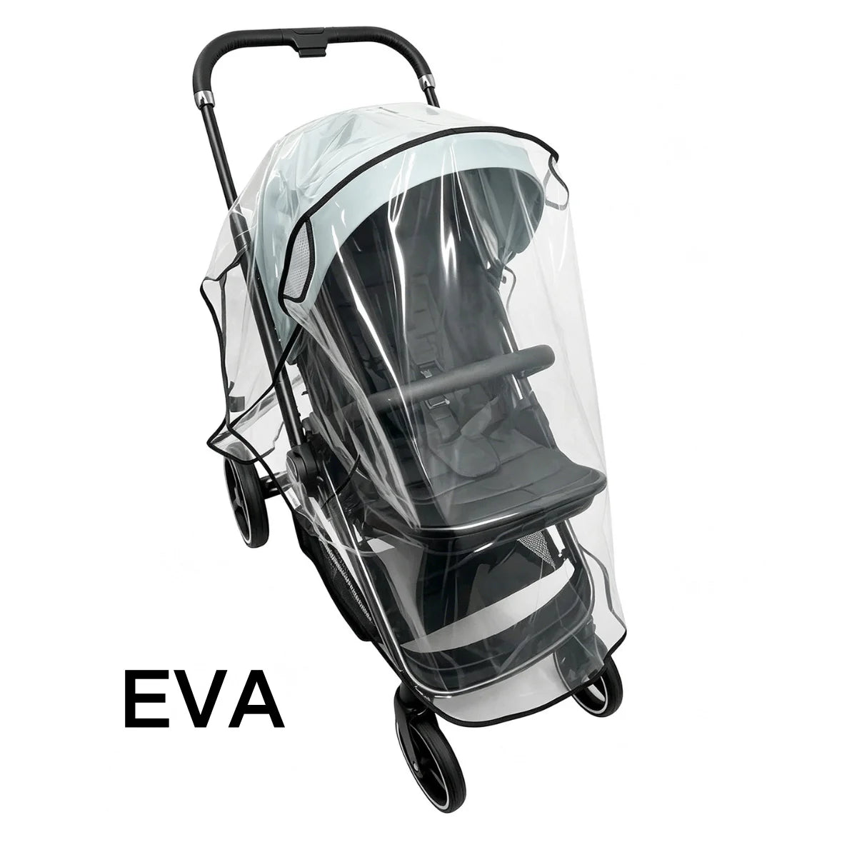 Universal Waterproof Stroller Rain Cover with Breathable Vent