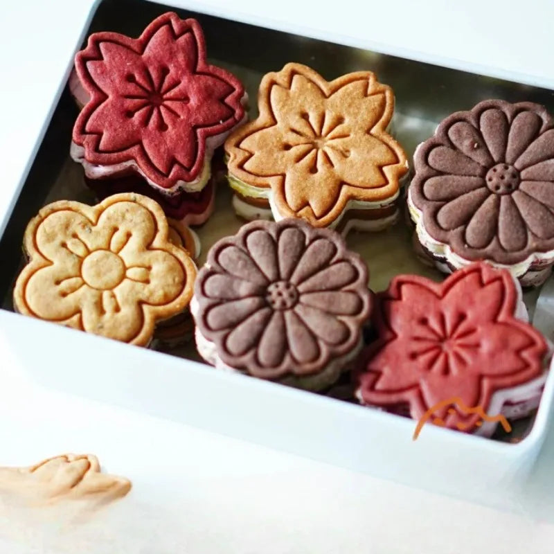 Floral Cookie Stamp & Cutter Set