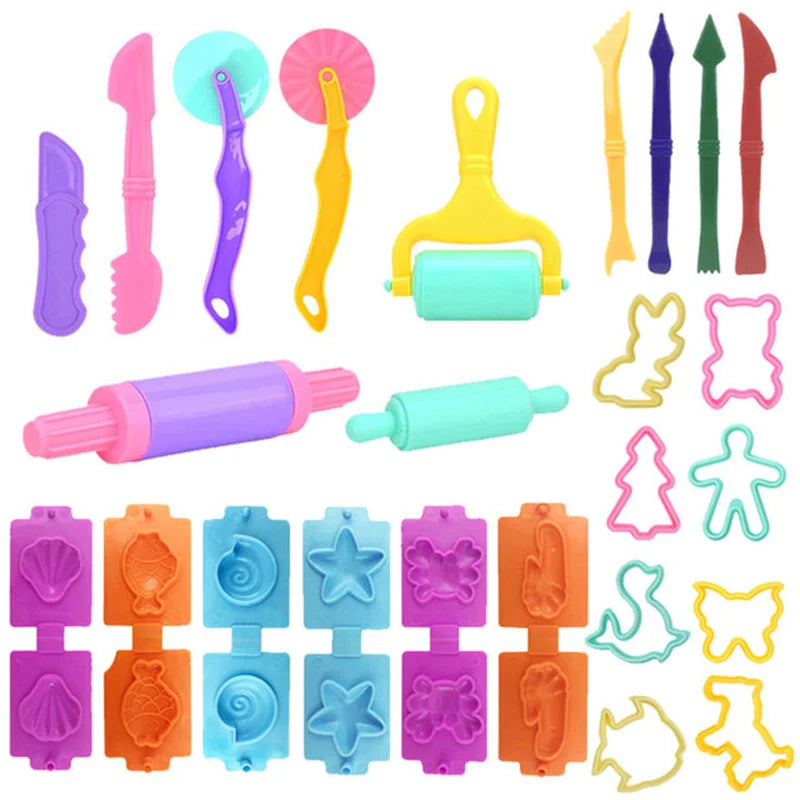 Animal Playdough Tools Kit for Kids with Cutters and Molds