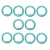 A set of six colorful alloy snap hook keychain clips in 24mm size.