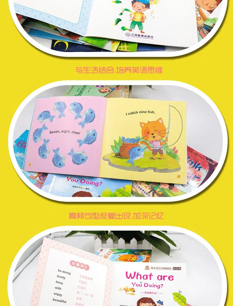 60-Book Set of English Learning Picture Books for Early Readers