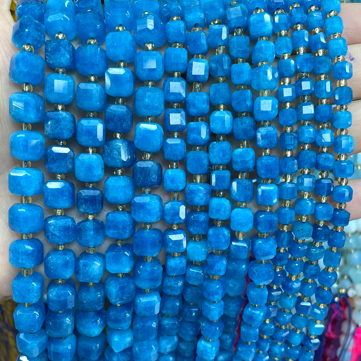 Natural Stone Faceted Beads for Jewelry Making