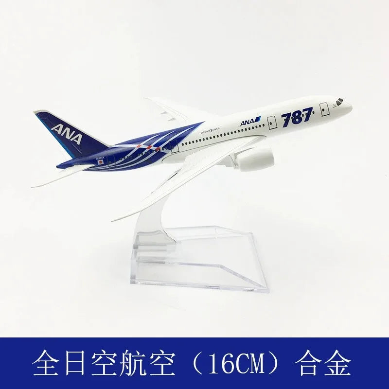 Diecast Metal Boeing Aircraft Model – 16 cm Collectible Display Piece