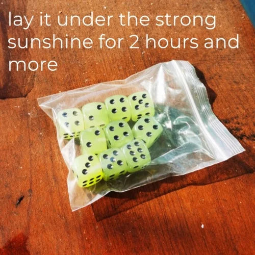 Glow-in-the-Dark Dice Set of 10