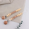Personalized Baby Pacifier Clip with Silicone Beads