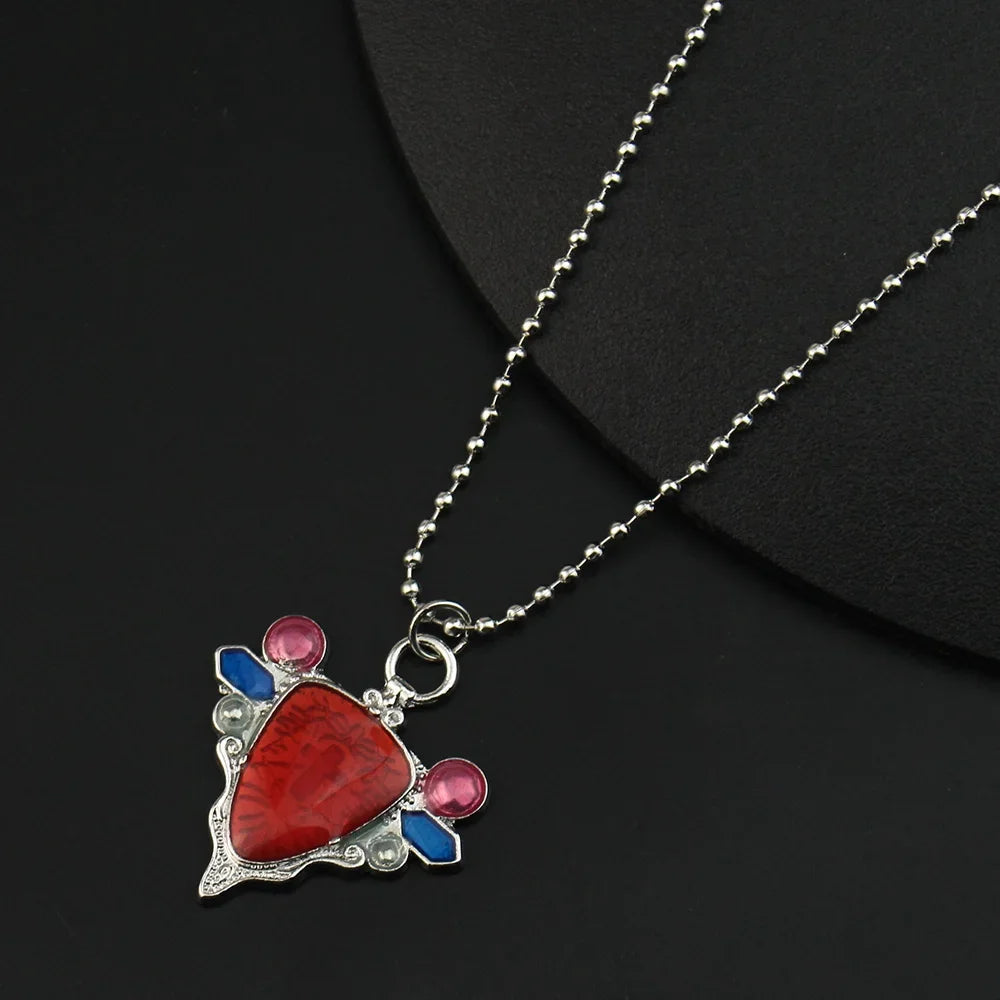 JoJo's Bizarre Adventure Red Stone of Aja Pendant Necklace