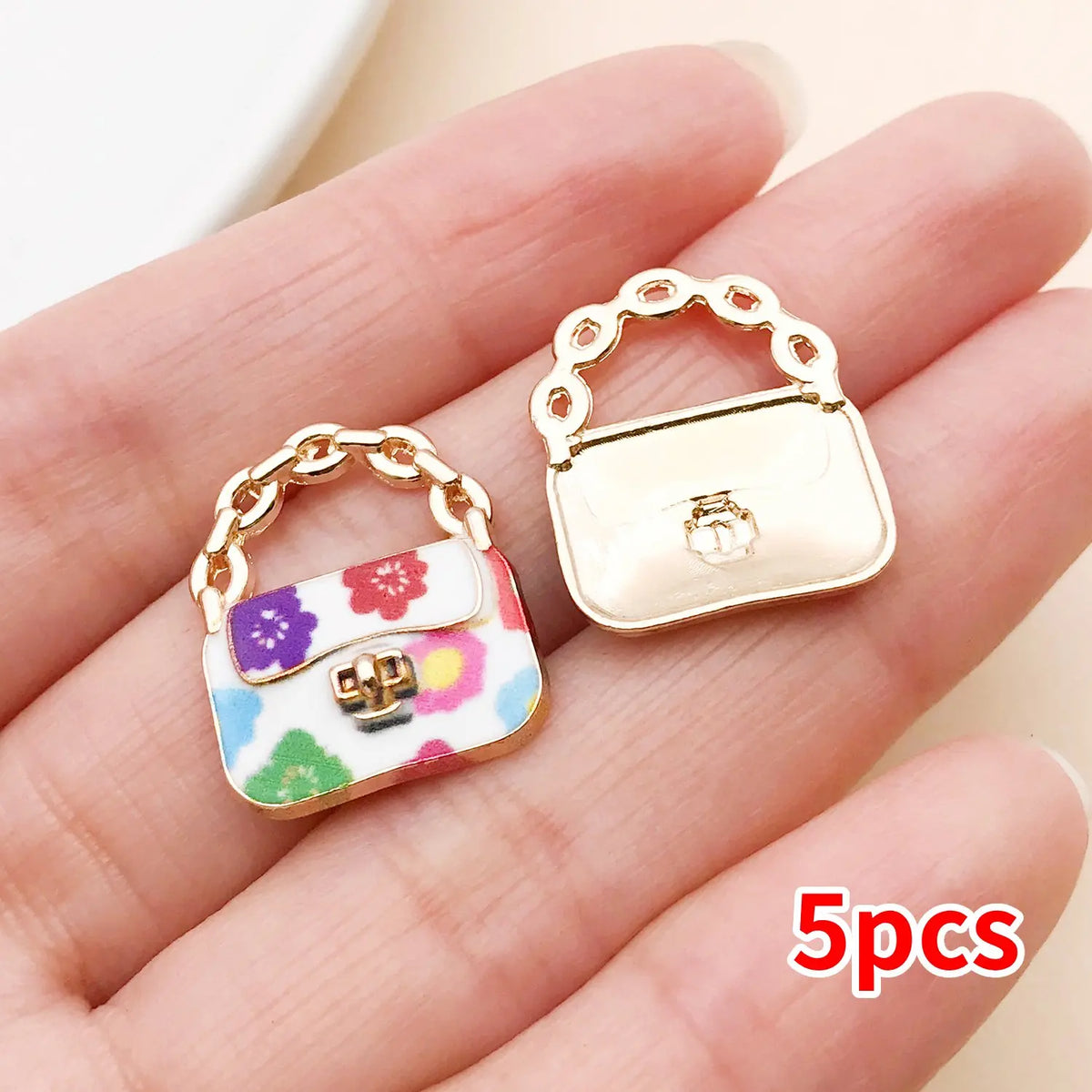 Colorful Enamel Handbag Charms for Jewelry Making