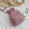 Cute Bunny Ear Plush Backpack for Toddlers – Soft Fleece Daypack