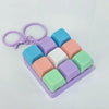 Mini Mechanical Keyboard Fidget Keychain with Clicking Keys