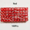 Multicolor Transparent Acrylic Dice Set – 100 Pieces