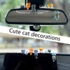 6-Pack PVC Cat Figurines for Car, Home, and Screen Decor