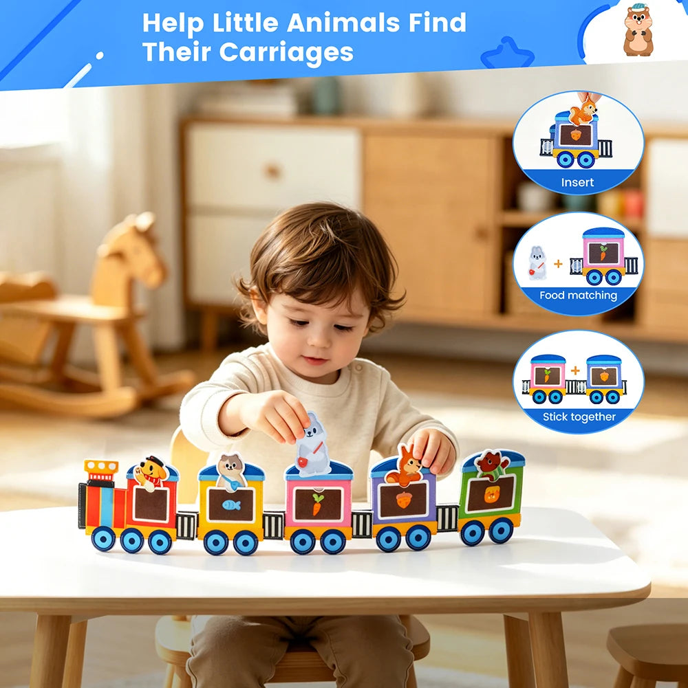 Montessori Busy Board Giraffe Activity Book for Toddlers