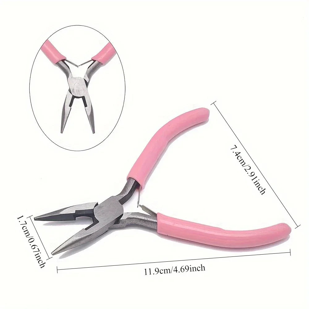 Jewelry Making Pliers Set - Flat, Round, and Diagonal Nose