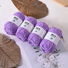 Soft Milk Cotton Yarn Value Pack - 4 Balls for Knitting & Crochet