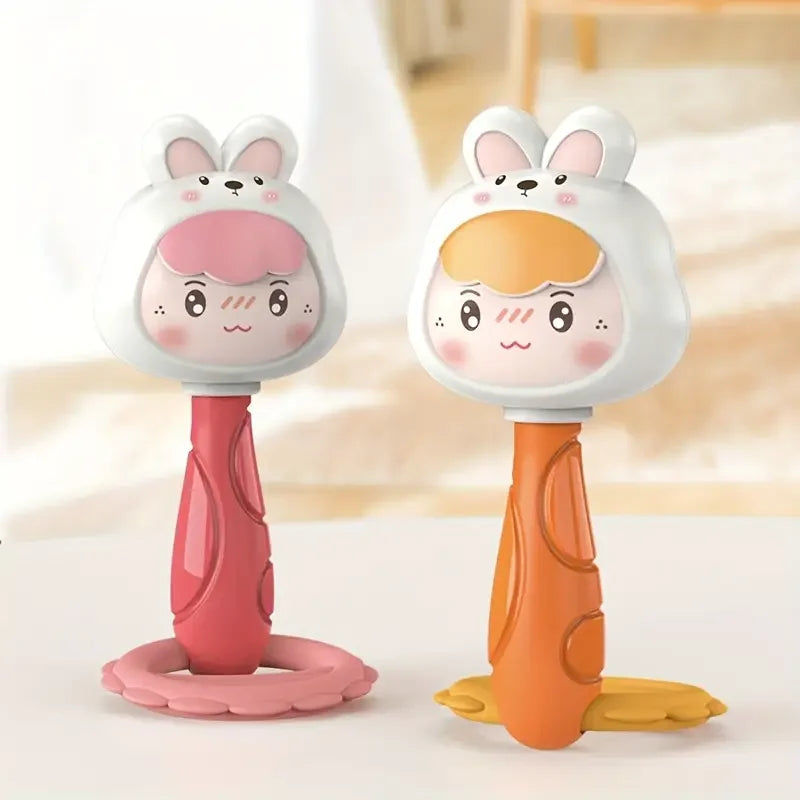 Cartoon Animal Rattle Handbell for Baby Sensory Development
