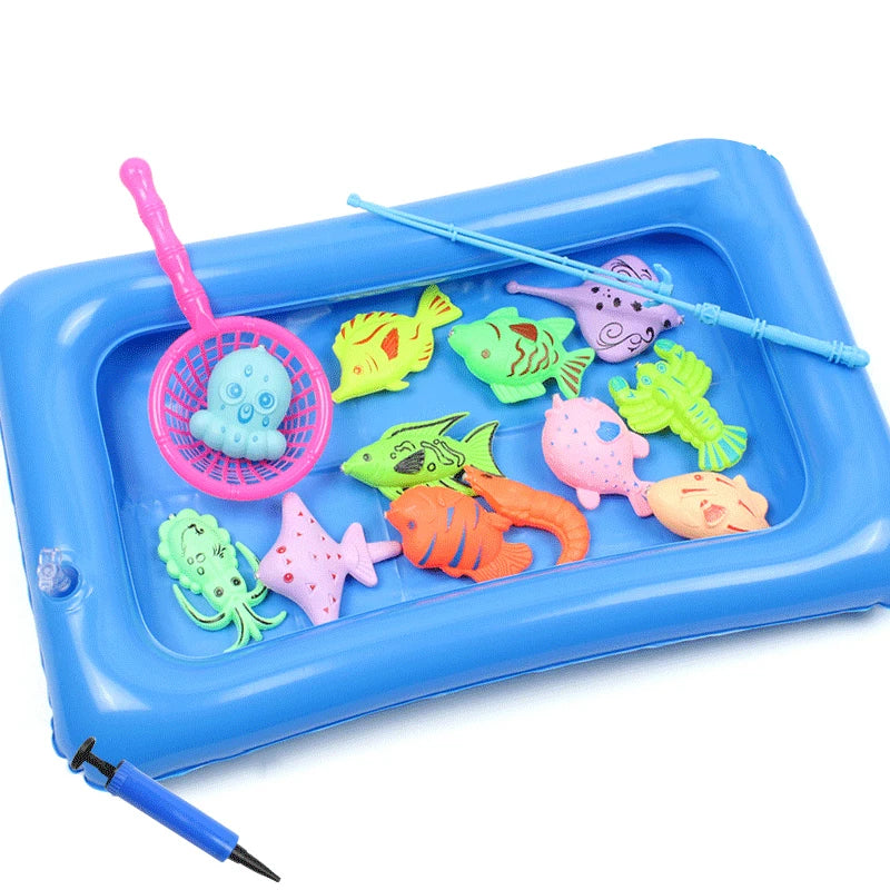 Magnetic Fishing Game with Inflatable Pool
