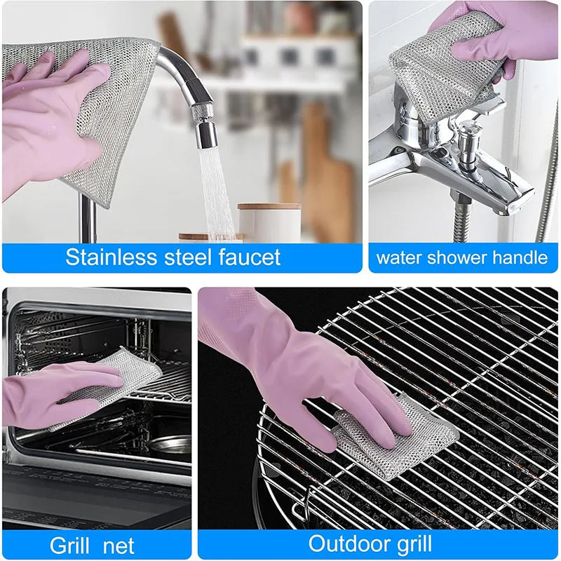 Non-Scratch Reusable Cleaning Pads for Pots, Pans & Surfaces