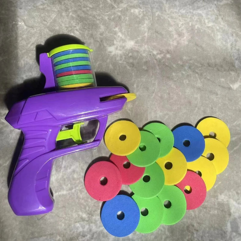 Rapid-Fire Soft Disc Launcher Toy for Outdoor Fun