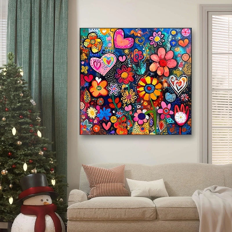 DIY 5D Diamond Painting Kit – Floral Wall Art Decor