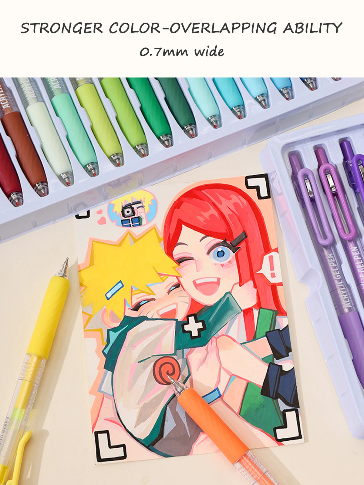 12 Color Acrylic Gel Pen Set