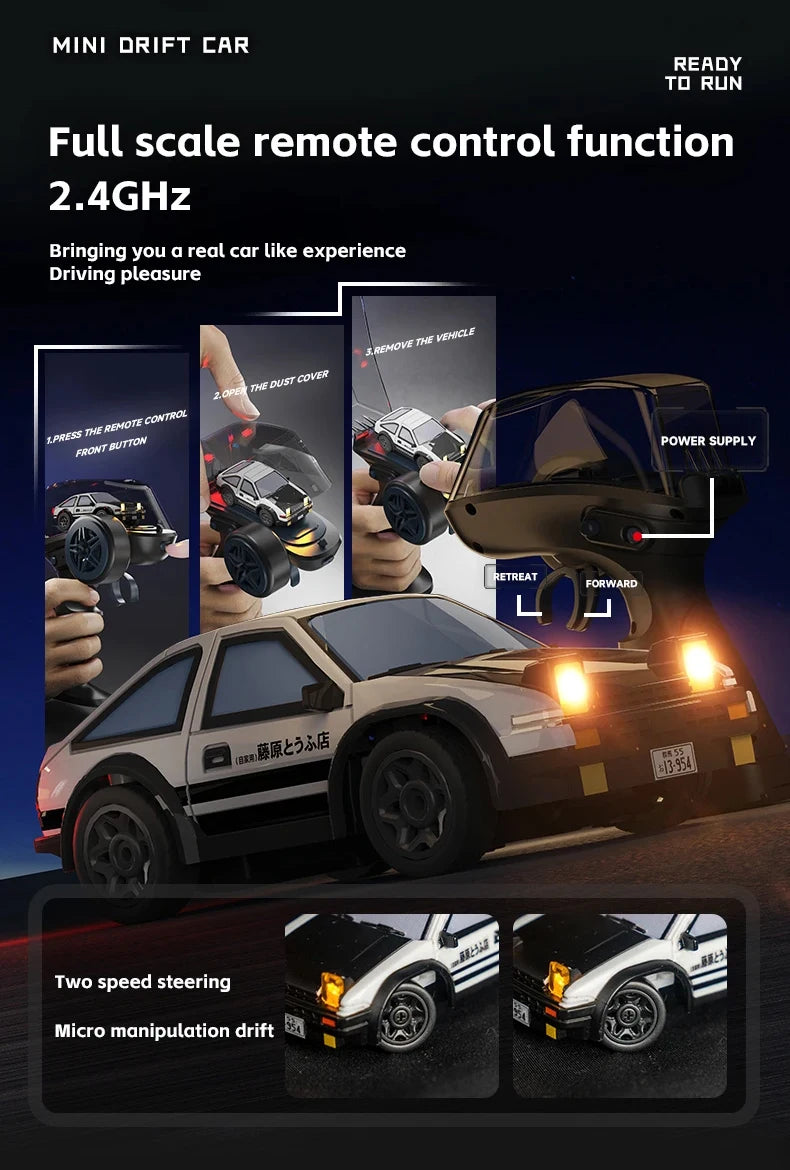 Mini RC Drift Car – 2.4GHz 4WD Remote Control Racing Car for Kids