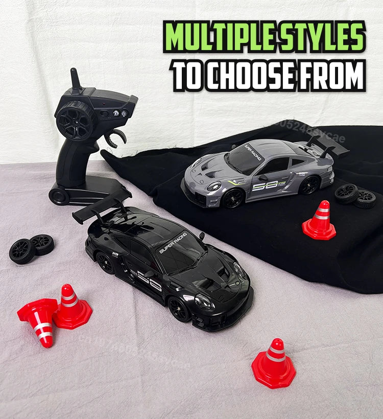 4WD High-Speed RC Drift Truck with LED Lights