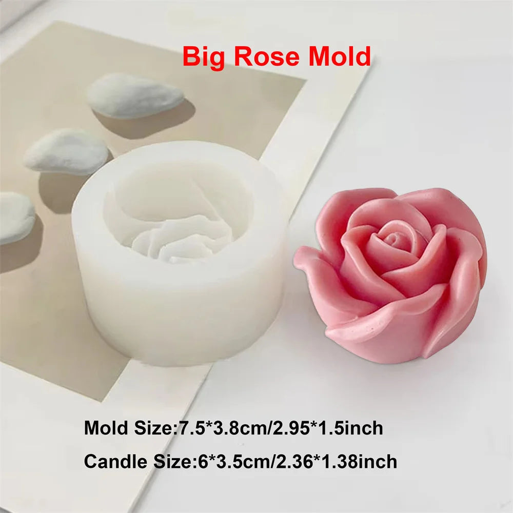 3D Peony Flower Silicone Mold for Candle, Resin & Soap Making