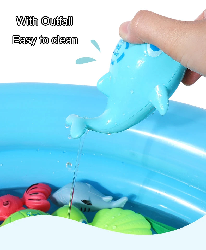 Magnetic Fishing Game with Inflatable Pool