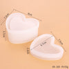 3-Piece Silicone Resin Mold Set with Lids — Heart, Hexagon & Flower Shapes